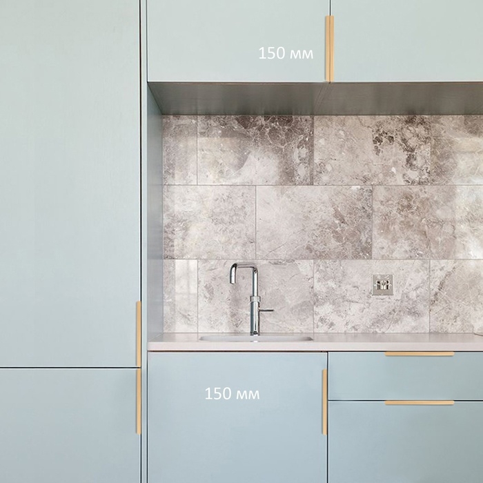 Ручка CAPPIO RT001AU, L=150,м/о 128, цвет сатиновое золото Ручка CAPPIO RT001AU, L=150,м/о 128, цвет сатиновое золото