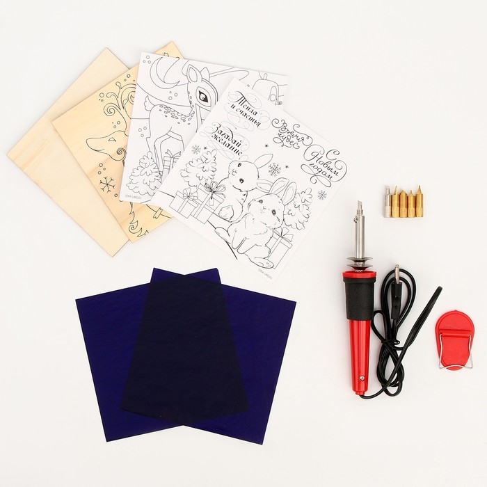 Новогодний набор для выжигания по дереву «Новый год! Время чудес» Новогодний набор для выжигания по дереву «Новый год! Время чудес»