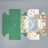 Коробка для капкейков складная с двусторонним нанесением «С Новым годом», 25 х 17 х 10 см, Новый год Коробка для капкейков складная с двусторонним нанесением «С Новым годом», 25 х 17 х 10 см, Новый год