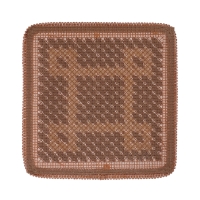 Накидка на сиденье массажная Nova Bright, бамбуковые пластины, коричневая с рисунком Накидка на сиденье массажная Nova Bright, бамбуковые пластины, коричневая с рисунком