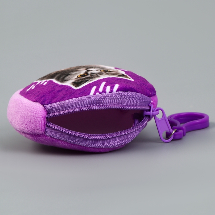 Кошелёк детский для девочки в шоубоксе &laquo;Животные&raquo;, плюш, цвет МИКС