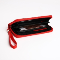 Кошелёк женский на молнии, цвет красный Кошелёк женский на молнии, цвет красный