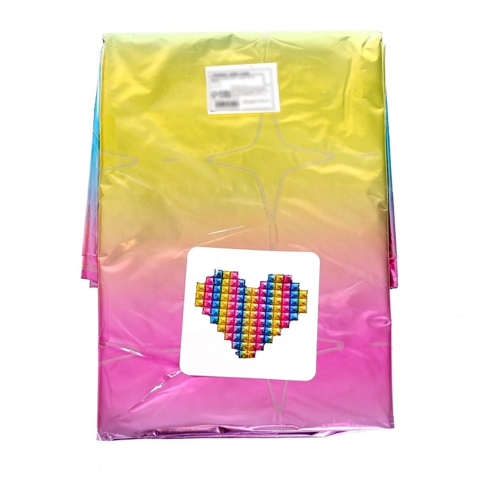 Воздушный шар фольгированный 42" &laquo;Сердце&raquo;, поп-ит, градиент, под воздух