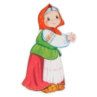 Набор украшений на скотче "Герои сказки Репка" 10 штук