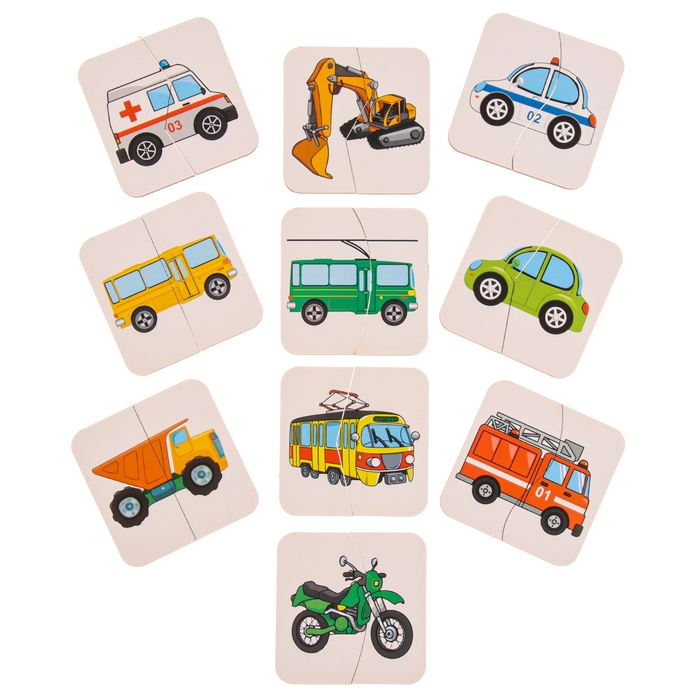 Картинки-половинки «Транспорт» Картинки-половинки «Транспорт»