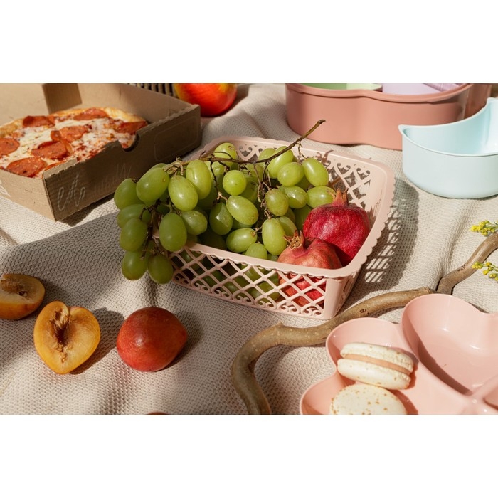 Ваза для хлеба и фруктов Amor, 20×6 см, цвет МИКС Ваза для хлеба и фруктов Amor, 20×6 см, цвет МИКС