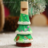 Свистулька &laquo;Ёлочка&raquo;, 3х7 см, микс, ручная роспись