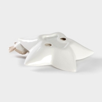 Блюдо керамическое сервировочное &laquo;Голубки на цветочке&raquo;, 14&times;13,5&times;4 см, цвет белый