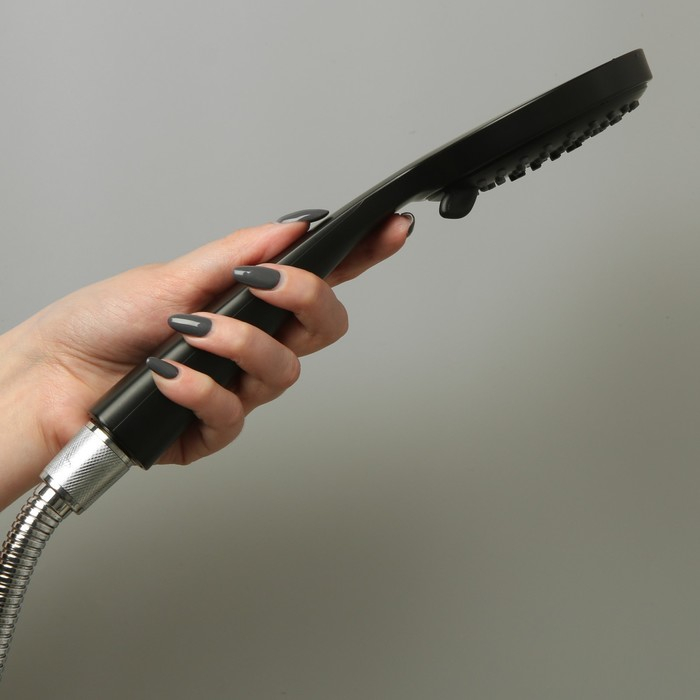 Душевая лейка Accoona A344F, 3 режима, чёрная Душевая лейка Accoona A344F, 3 режима, чёрная