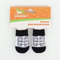Носки нескользящие, размер S (2,5/3,5 * 6 см), набор 4 шт , кеды Носки нескользящие, размер S (2,5/3,5 * 6 см), набор 4 шт , кеды