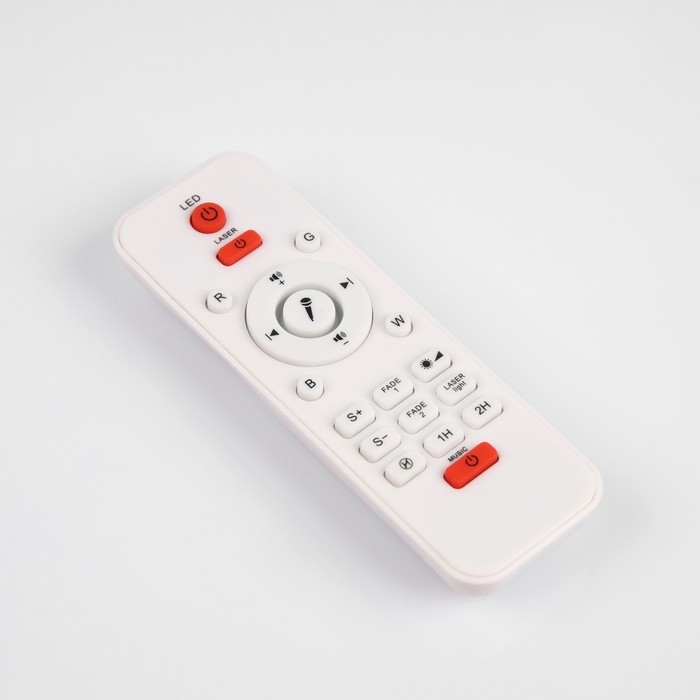 Световой прибор «Звёздное небо» 19 см, динамик, свечение RGB, пульт ДУ, 5 В, белый Световой прибор «Звёздное небо» 19 см, динамик, свечение RGB, пульт ДУ, 5 В, белый