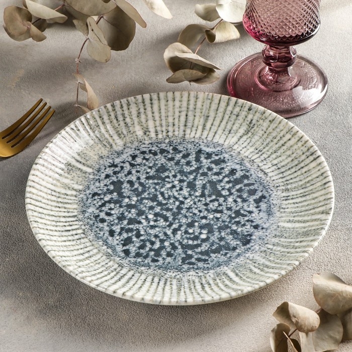 Тарелка десертная Iris Blue, d=21 см Тарелка десертная Iris Blue, d=21 см