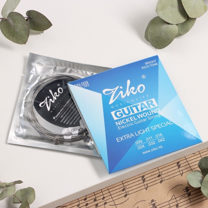 Струны электрогитары ZIKO DN-009 09-42, никелевые Струны электрогитары ZIKO DN-009 09-42, никелевые