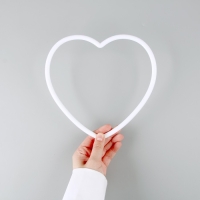 Основа для изготовления ловца снов &laquo;Сердце&raquo;, набор 5 шт., размер 1 шт. &mdash; 20 &times; 20 &times; 0,73 см