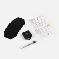 Часы настенные интерьерные, 3d "Соты", бесшумные, наклейка, большие, 27 х 26 см