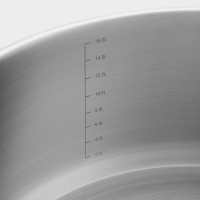 Кастрюля &laquo;Общепит. Шеф&raquo;, 18 л, d=40.5 см, h=15.5 см, капсульное дно, индукция