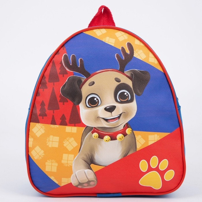 Новогодний детский рюкзак &laquo;Пёс Санта Клауса&raquo;, на новый год