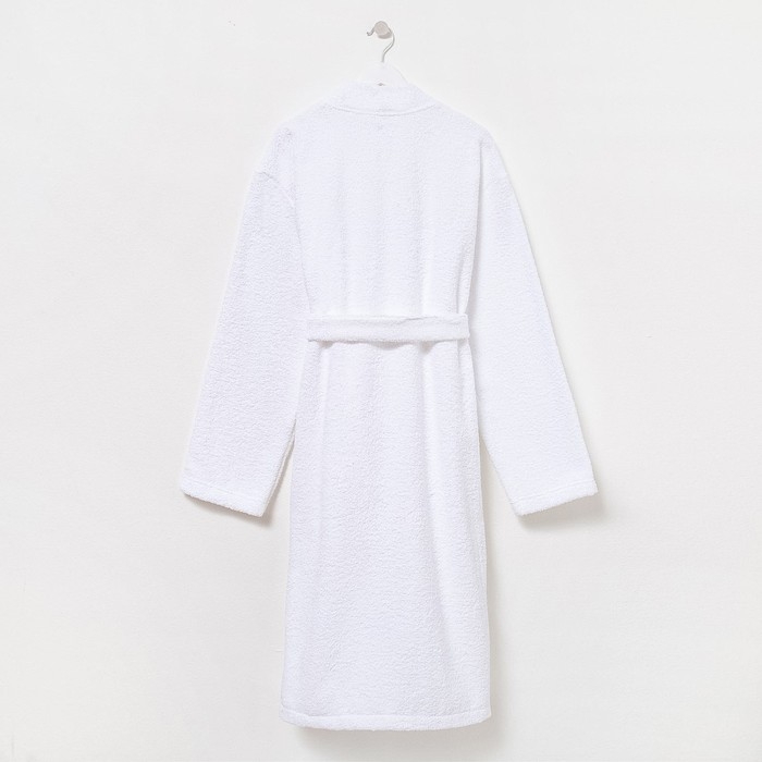 Халат махровый Экономь и Я, мужской размер 48-50 цвет белый, 100% хлопок с AIRO, 320 г/м2 Халат махровый Экономь и Я, мужской размер 48-50 цвет белый, 100% хлопок с AIRO, 320 г/м2