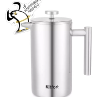 Френч-пресс 1000 мл заварочный чайник КТ-1255 Френч-пресс 1000 мл заварочный чайник КТ-1255