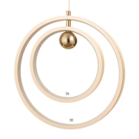 Светильник BayerLux "Хайфи" 36Вт LED хром 30х30х32см