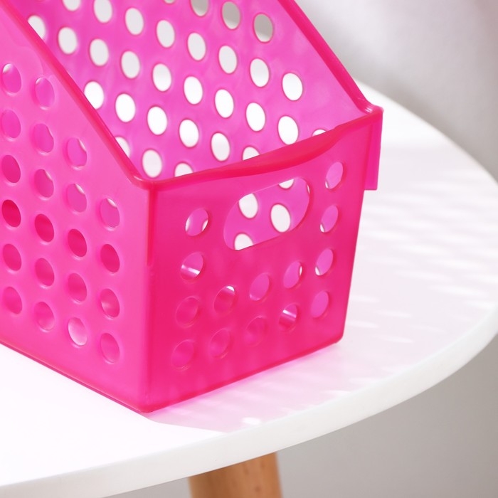 Корзина для хранения &laquo;Трамплин решето&raquo;, пластик, 23&times;11&times;16 см, цвет МИКС