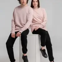 Свитшот унисекс BNC Inspire (Organic), розовый, размер 3XL