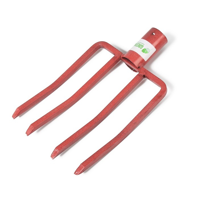 Вилы садово-огородные, 4-рогие, тулейка 40 мм, без черенка, цвет МИКС Вилы садово-огородные, 4-рогие, тулейка 40 мм, без черенка, цвет МИКС