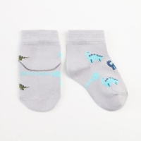 Носки Крошка Я "Динозавры", серый, 8-10 см Носки Крошка Я "Динозавры", серый, 8-10 см