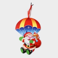 Декоративное украшение (подвеска) "Дед мороз и мишка" 24,5х17 см Декоративное украшение (подвеска) "Дед мороз и мишка" 24,5х17 см