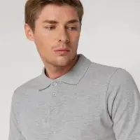 Рубашка поло мужская Virma light, серый меланж, размер 3XL