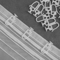 Крючок для штор, гвоздик с замком, 2,5 × 1,2 см, 20 шт, цвет белый Крючок для штор, гвоздик с замком, 2,5 × 1,2 см, 20 шт, цвет белый