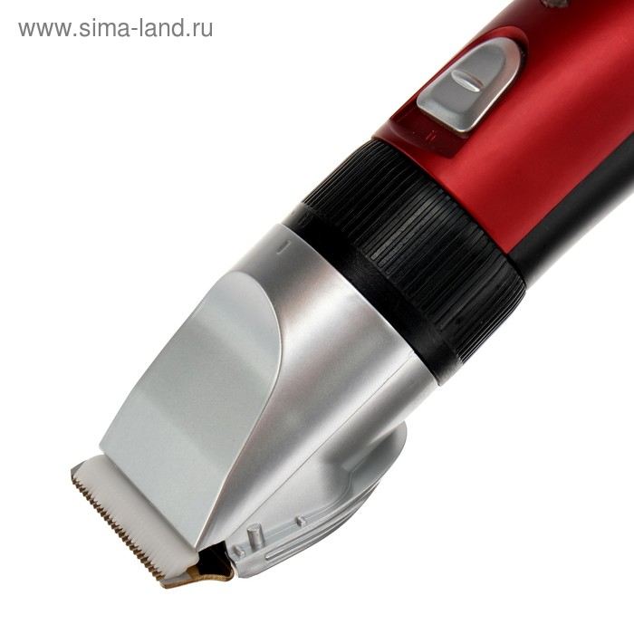 Машинка для стрижки Luazon LTRI-22, 2.5 Вт, 3/6/9/12 мм, керамич. нож, АКБ, красная Машинка для стрижки Luazon LTRI-22, 2.5 Вт, 3/6/9/12 мм, керамич. нож, АКБ, красная