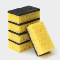 Губка бытовая &laquo;Королевская Лилия&raquo;, 450 г/м2, 105&times;65&times;35 мм, абразивное полотно