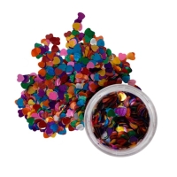 Глиттер фигурный "Сердца", микс