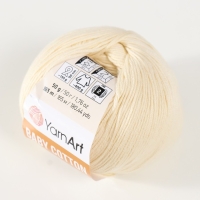 Пряжа "Baby cotton" 50% акрил 50% хлопок 165м/50гр (402 суровый) Пряжа "Baby cotton" 50% акрил 50% хлопок 165м/50гр (402 суровый)