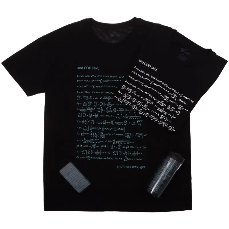 Футболка мужская &laquo;Да будет свет&raquo;, со светящимся принтом, размер 3XL