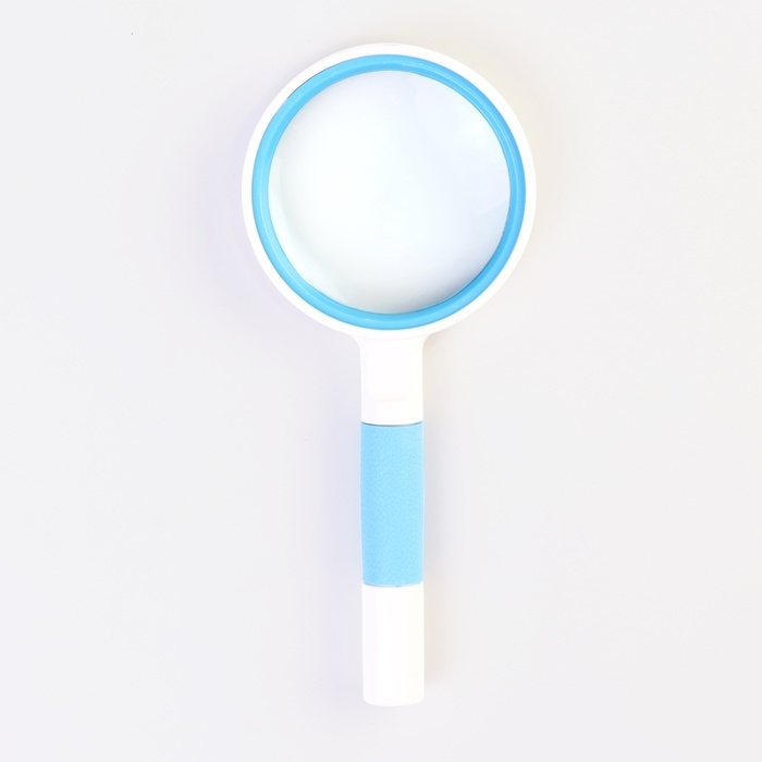 Лупа классическая, кратность 2, линза 80мм, эргономичная ручка