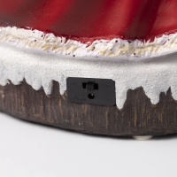 Светодиодная фигура &laquo;Дед Мороз и паровоз&raquo; 23 &times; 32 &times; 16 см, полистоун, батарейки ААх3 (не в комплекте), USB, свечение мульти (RGB)