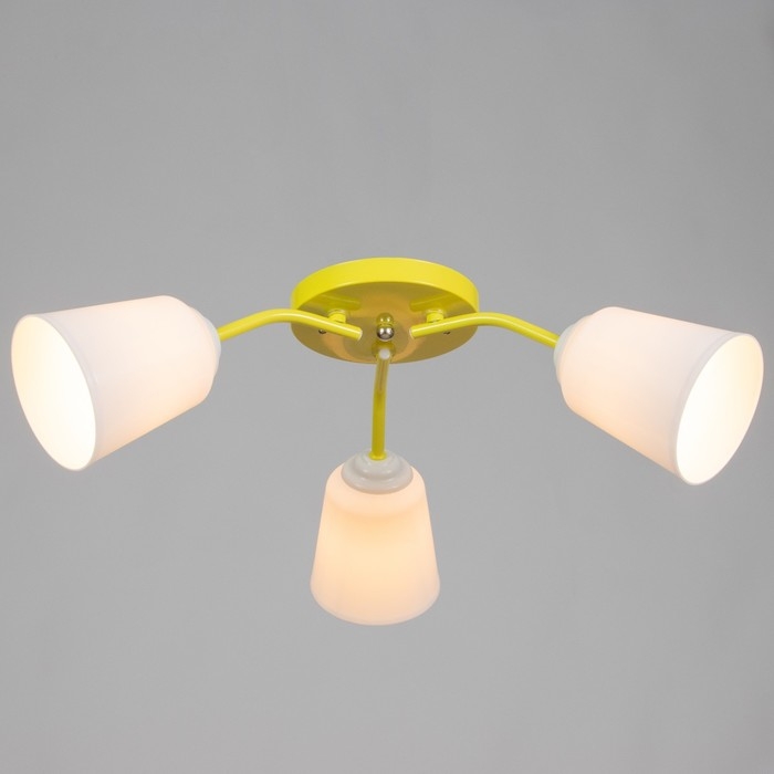 Люстра Люстра "Онлайн" (цил.) 3х15Вт Е27 МОДЕЛЬ:BR 00294 желтый 50х50х15см