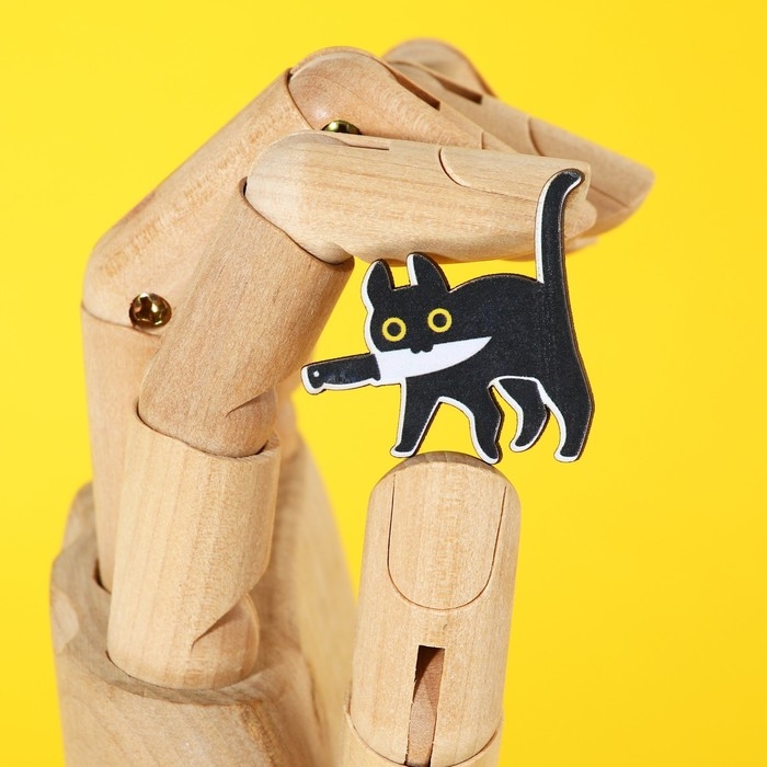 Значок деревянный &laquo;Не беси меня&raquo;, серия мемы , 3,5 х 3,3 см