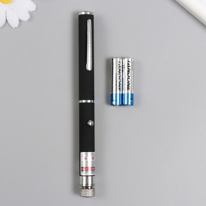 Указка лазерная 1 насадка от 2 х ААА 5х20 см Указка лазерная 1 насадка от 2 х ААА 5х20 см