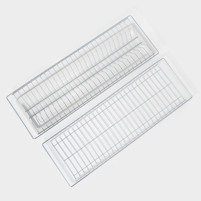 Комплект посудосушителей с поддоном для шкафа 80 см, 76,5&times;25,6 см, цинк