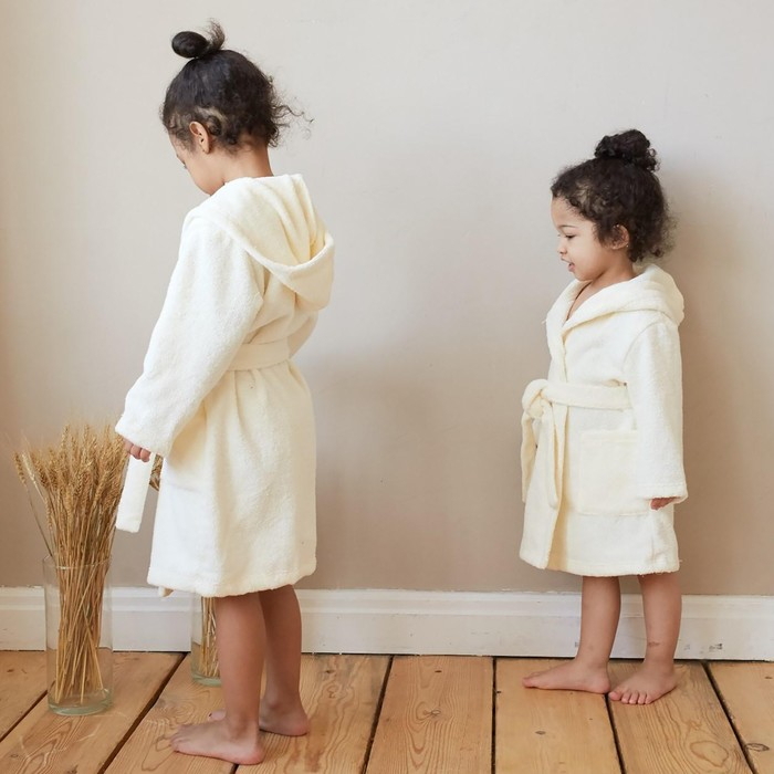 Халат махровый детский Экономь и Я, р. 28, цв.молочный, 100%хл 340 г/м2 Халат махровый детский Экономь и Я, р. 28, цв.молочный, 100%хл 340 г/м2