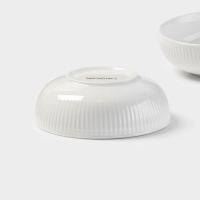 Набор салатников Magistro Edne, 600 мл, 15,5&times;5,5 см, фарфор, 2 шт, белый