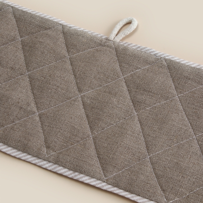 Прихватка стеганная SL HOME "Quilted" 15х60см, 100% лён, синтепон, 200г/м2