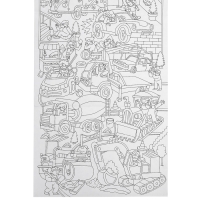 Самая длинная раскраска &laquo;Транспорт&raquo;, размер &mdash; 29,7 &times; 101 см