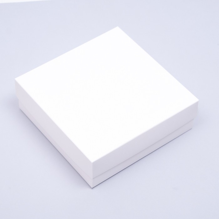 Коробка складная, крышка-дно, белая, 15 х 15 х 5 см