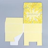 Коробка подарочная сборная, упаковка, &laquo;Мимоза&raquo;, 15 х 15 х 7 см
