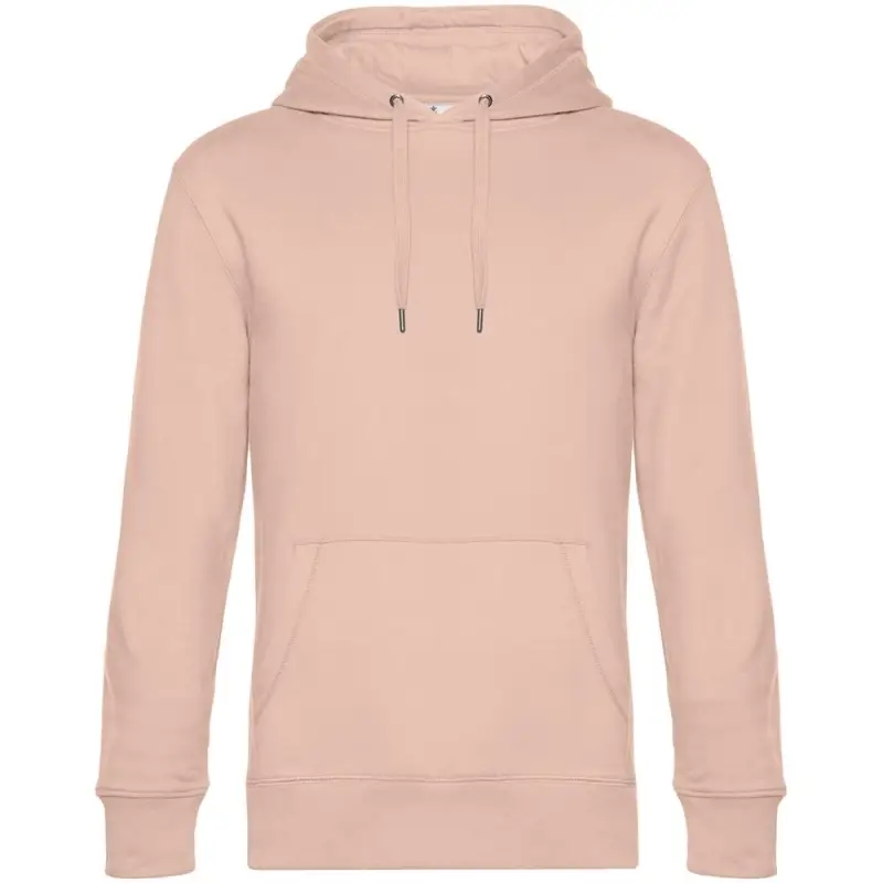 Толстовка с капюшоном унисекс King, розовая, размер XS