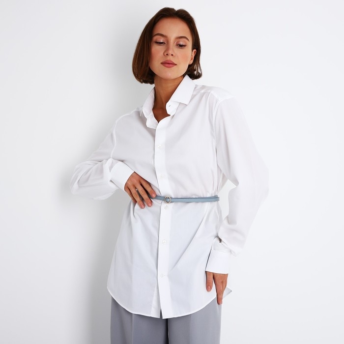 Ремень женский, ширина 1 см, пряжка металл, цвет голубой Ремень женский, ширина 1 см, пряжка металл, цвет голубой